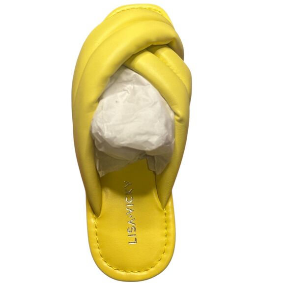 Lisa Vicky Mentor-V Slide Sandals Women’s Size 8 Popcorn Yellow - Picture 3 of 3